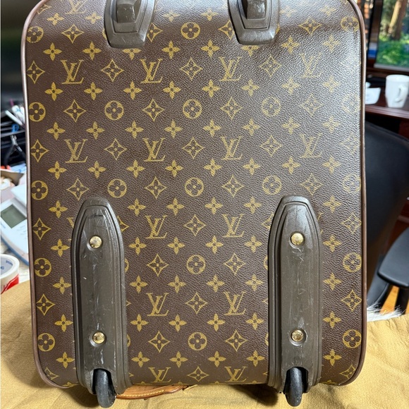 Louis Vuitton Pegase 45 Rolling travel bag monogram duster Carryall Carryon - Picture 15 of 16